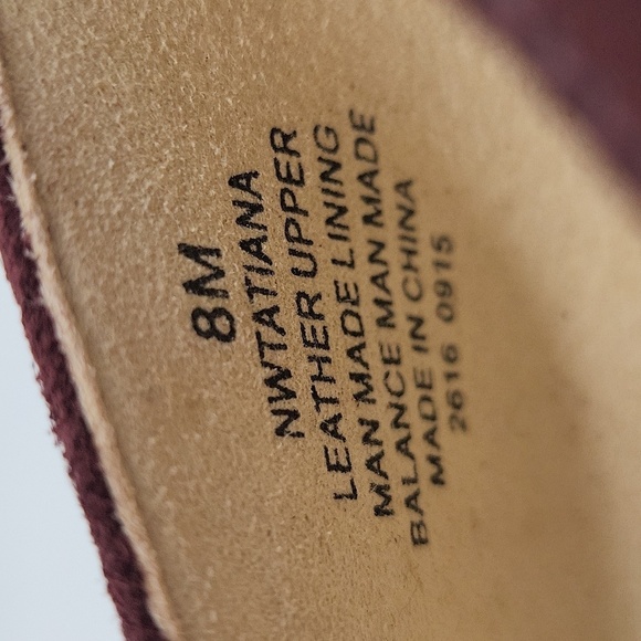 1752- Nine West Tatiana Suede Women's Heel Size 8 Wine Color - Picture 8 of 10